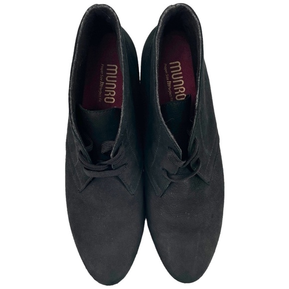 Munro Women's Sloane Suede Tie Ankle Boot, Black, Size 9.5N - Picture 3 of 10